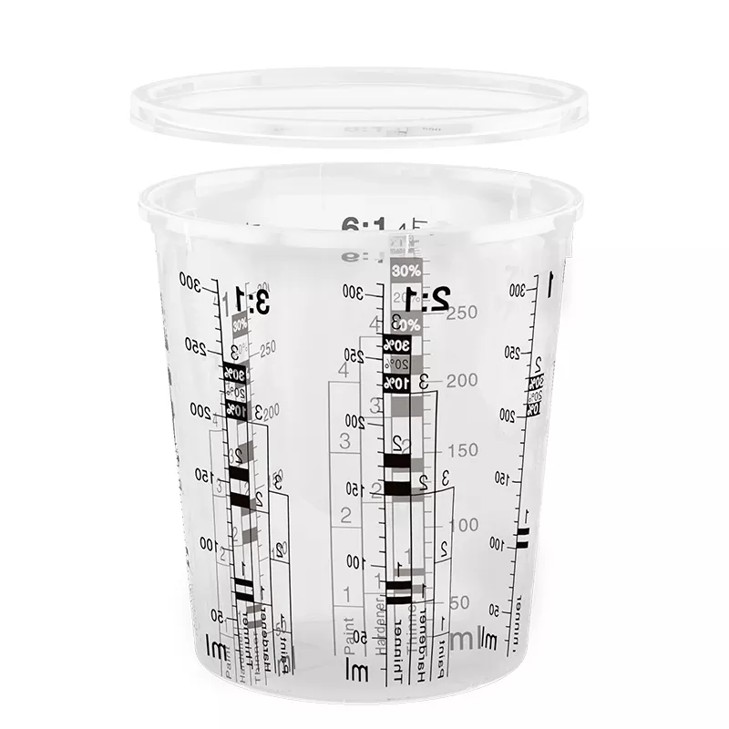 385 ml PP Paint Automotive Se amestecă cupa cu capac