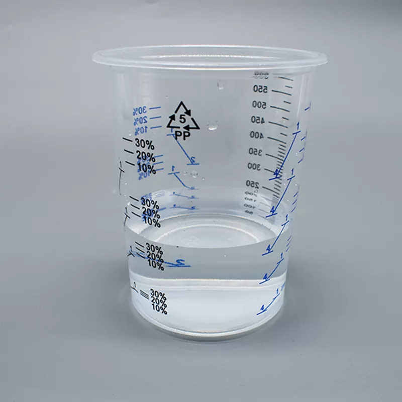 600 ml cană de amestecare a vopselelor pp de unică folosință